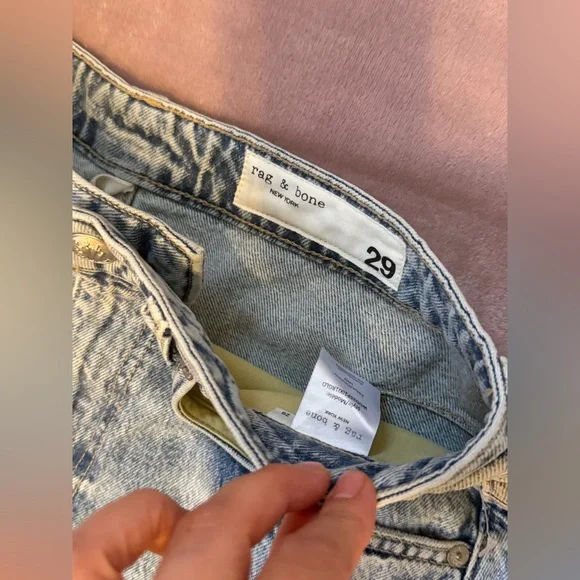 NWT rag & bone Charlie High-Rise Barrel Jeans size 29 - Picture 3 of 9